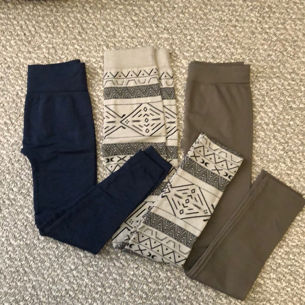 COPY - Set of 3 fleece lined leggings
